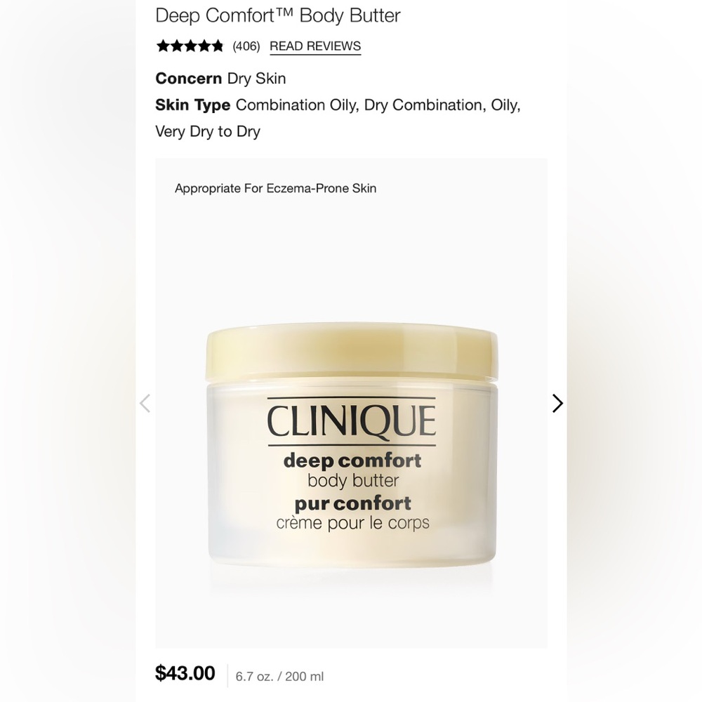 Clinique Deep Comfort Body Butter - Cream